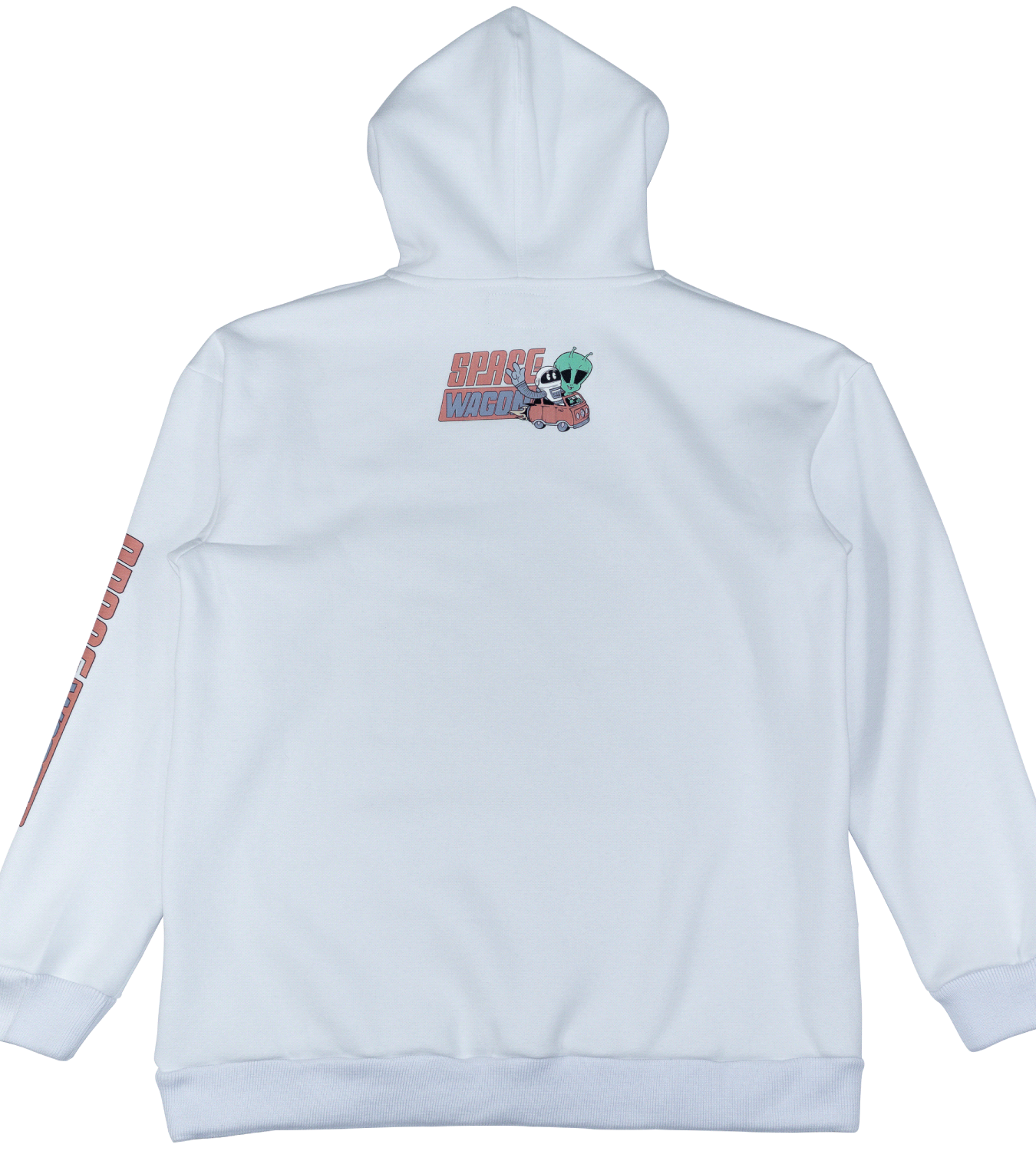 hoodie_oversize_blanco_estamapado_Parchados_collab_Spacewagon_espalda