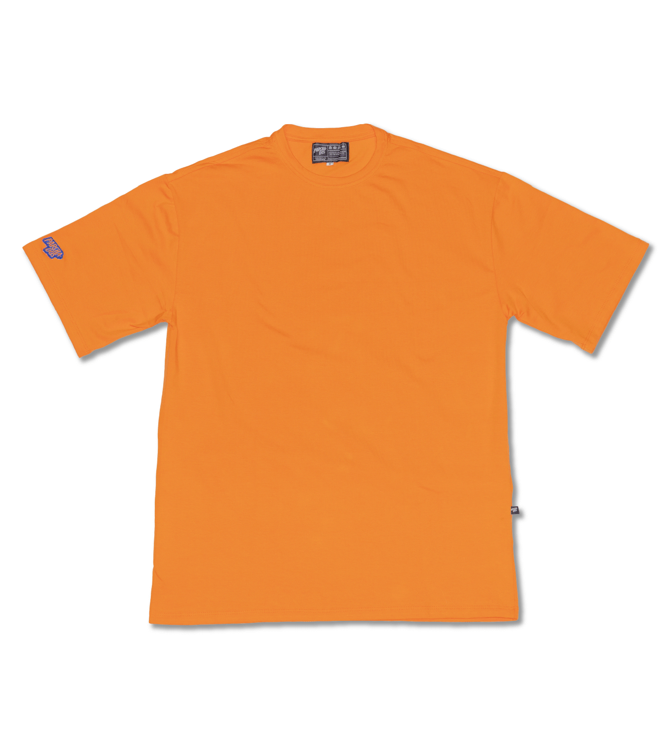 camiseta_basica_oversize_parchados_naranja_frontal